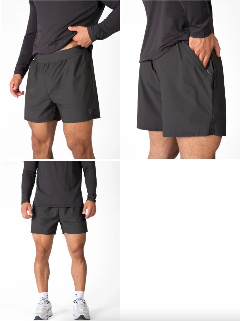 Haus Essential Shorts 5" Inseam w/ Liner - Charcoal